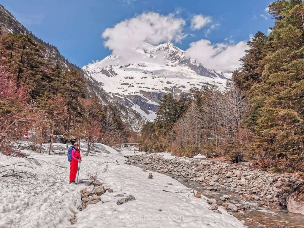 Snow Mountains and A Frozen River, Yubeng Village 雨崩村, China - RooWanders