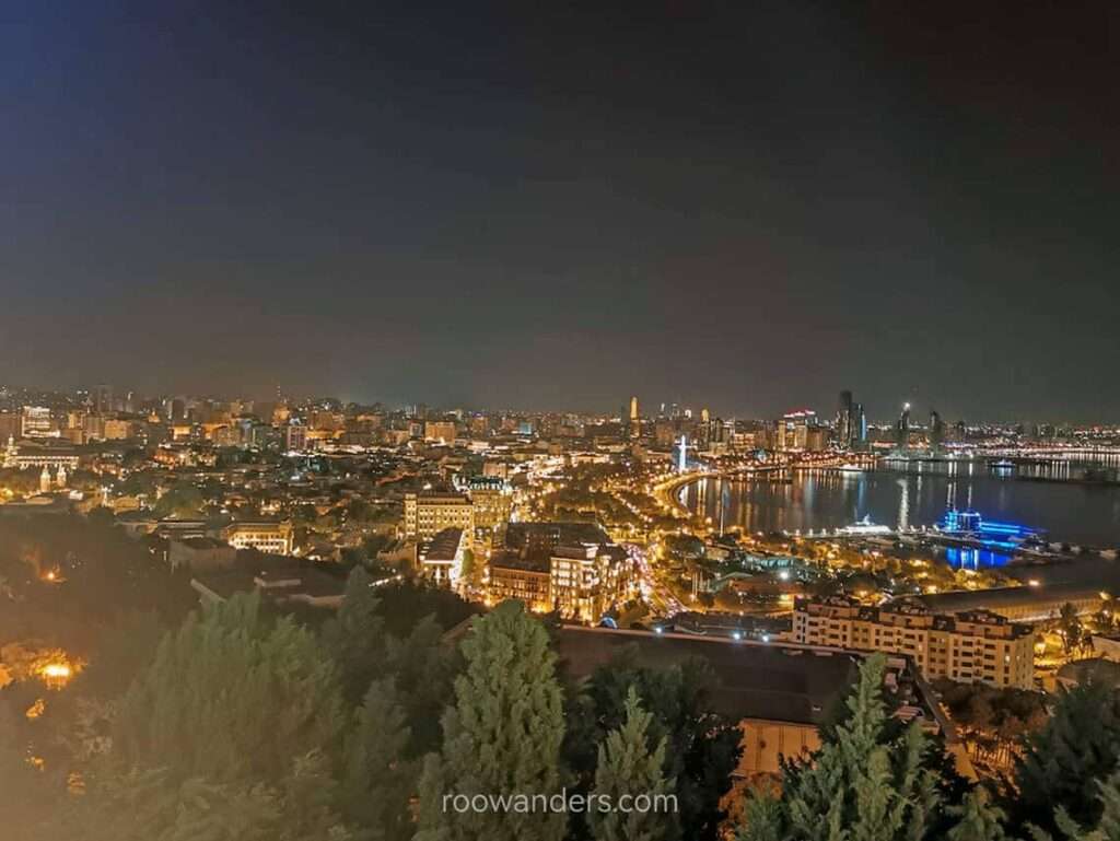 Baku Nightscape, Azerbaijan - RooWanders