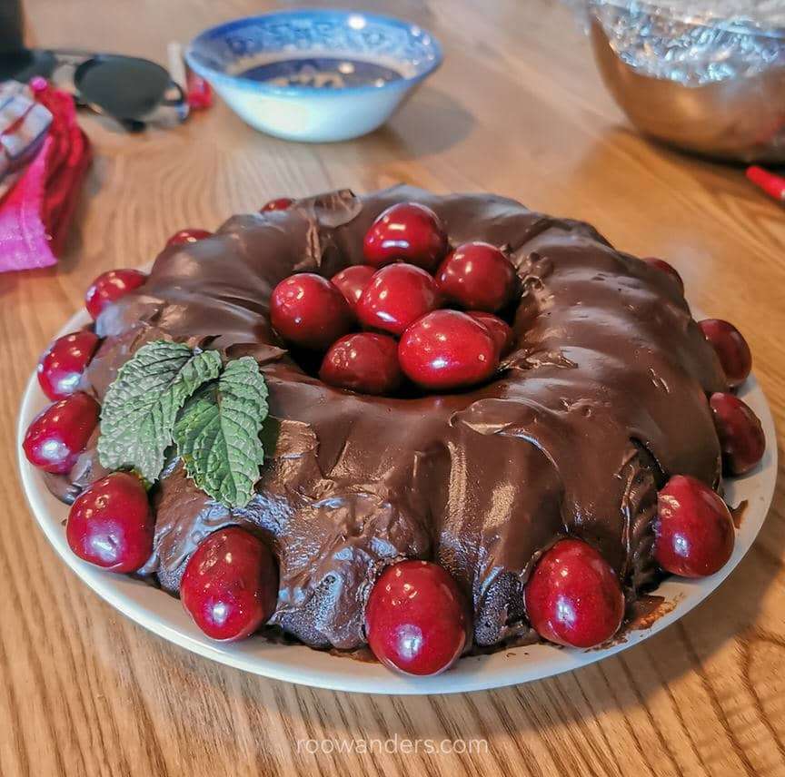 Cherry Cake, Cherry Picking, New Zealand - RooWanders