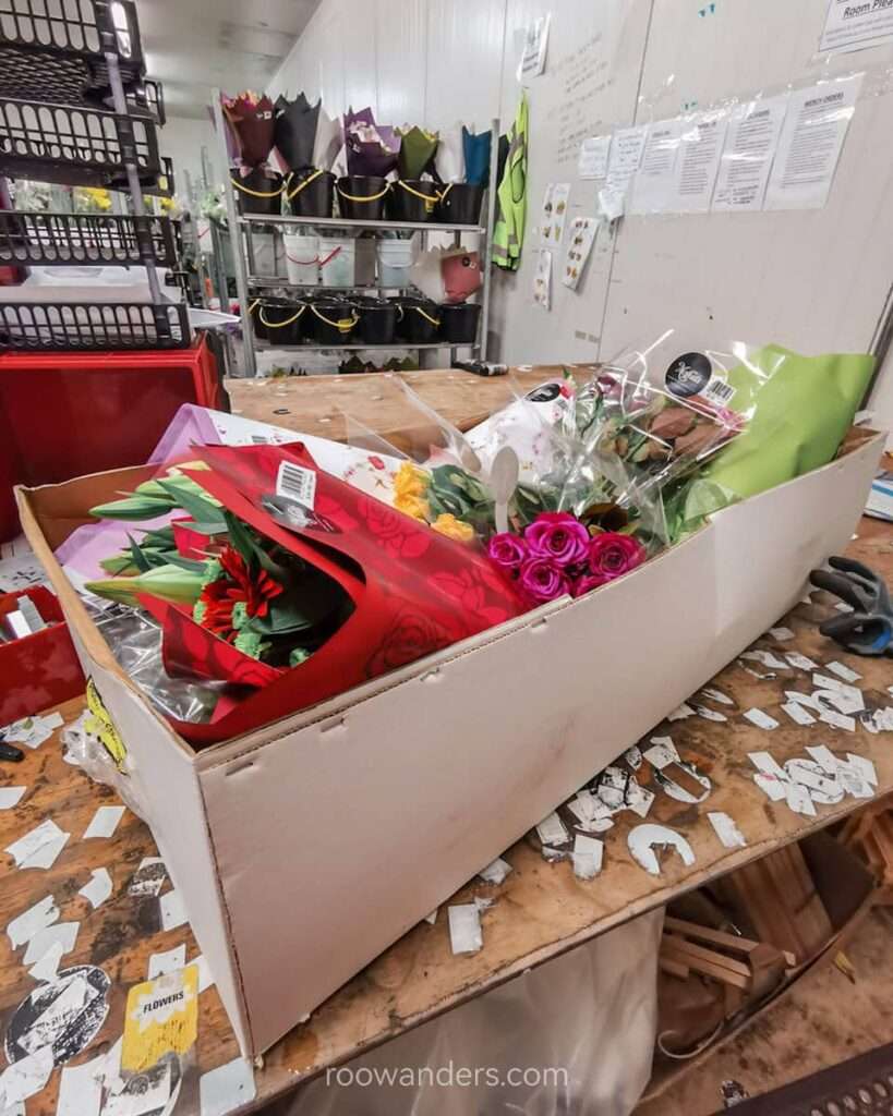 Flower Packing in the cold store, New Zealand - RooWanders