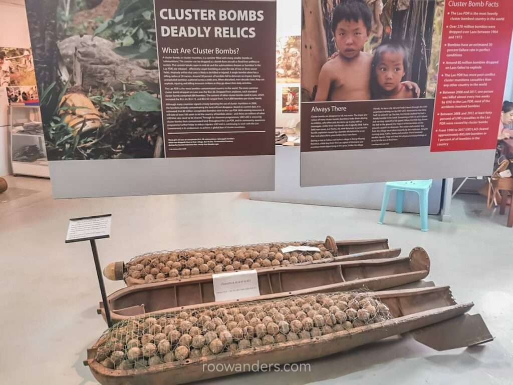 UXO Laos Visitor Centre Luang Prabang Cluster Bombs, Laos - RooWanders