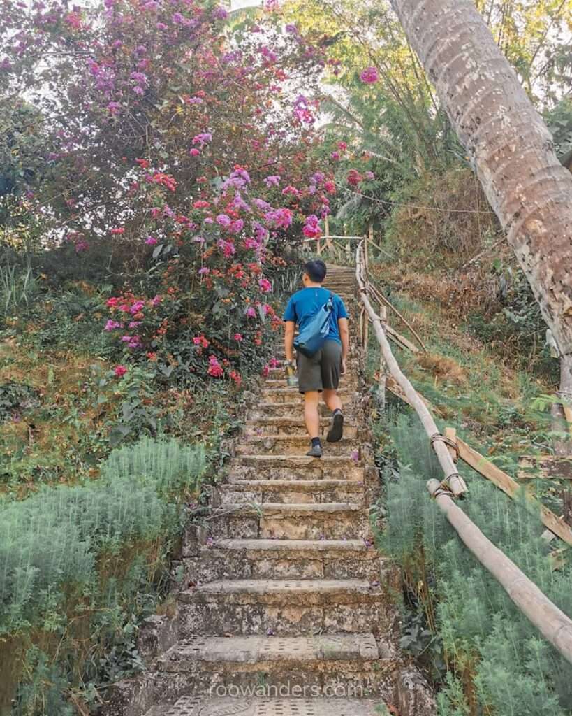 Walking up to Cebu Bohol Nuts Huts, Philippines - RooWanders