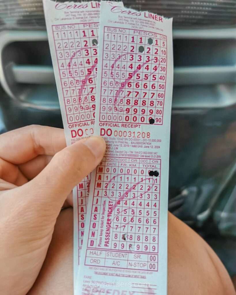Cebu Moalboal Bus Ticket, Philippines - RooWanders