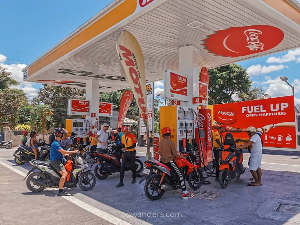 Cebu Petrol Station, Motor, Moalboal, Philippines - RooWanders