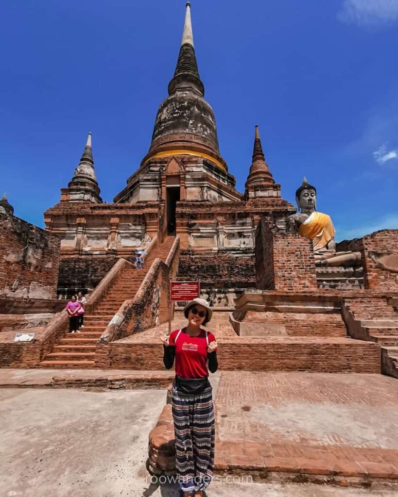 Ayutthaya Wat Yai Chaimongkhon, Main Chedi, Thailand - RooWanders