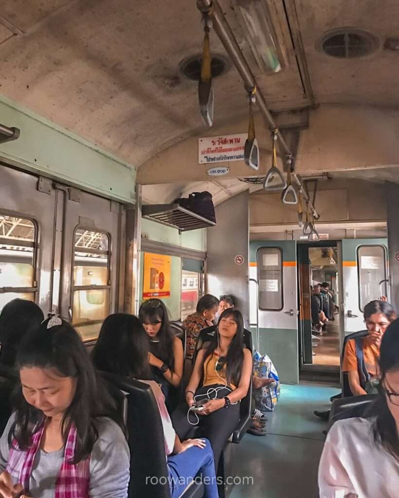 Old Train from Bangkok to Phetchaburi,  Thailand - RooWanders