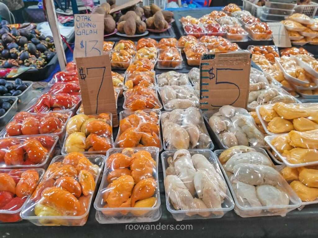 Brunei Gadong Night Market Durian - RooWanders